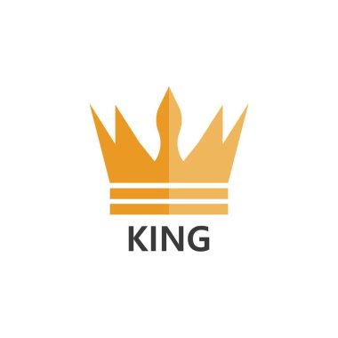 Crown Logo Şablonu vektör çizimi tasarımı