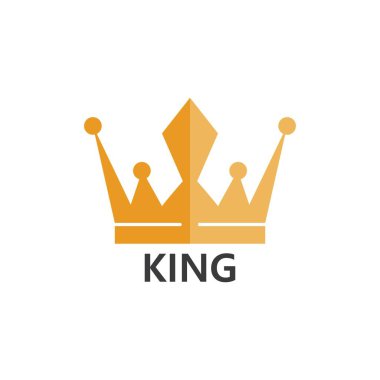 Crown Logo Şablonu vektör çizimi tasarımı