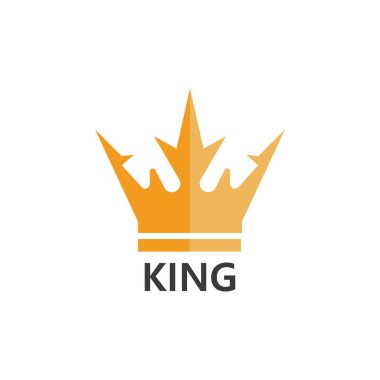 Crown Logo Şablonu vektör çizimi tasarımı