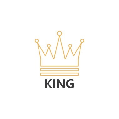 Crown Logo Şablonu vektör çizimi tasarımı