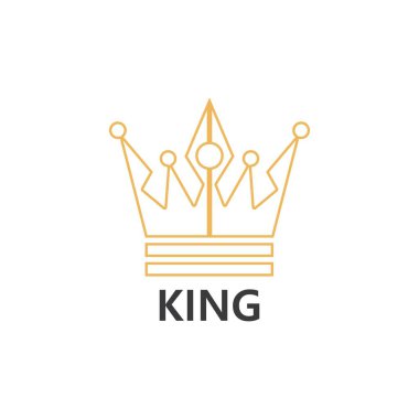 Crown Logo Şablonu vektör çizimi tasarımı