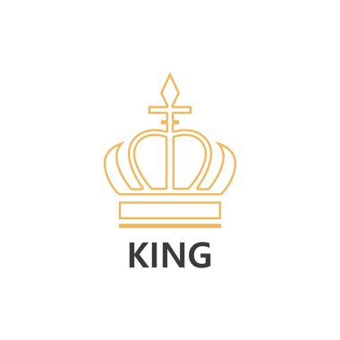 Crown Logo Şablonu vektör çizimi tasarımı