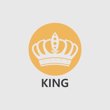 Crown Logo Şablonu vektör çizimi tasarımı