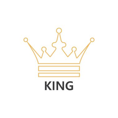 Crown Logo Şablonu vektör çizimi tasarımı