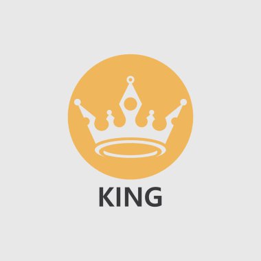 Crown Logo Şablonu vektör çizimi tasarımı