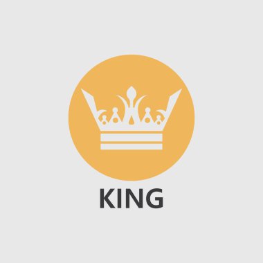 Crown Logo Şablonu vektör çizimi tasarımı