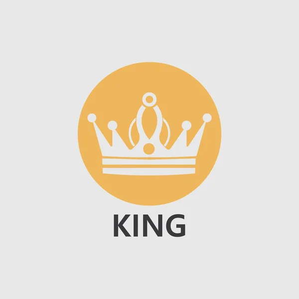 Crown Logo Modello Icona Vettoriale Illustrazione Design — Vettoriale Stock