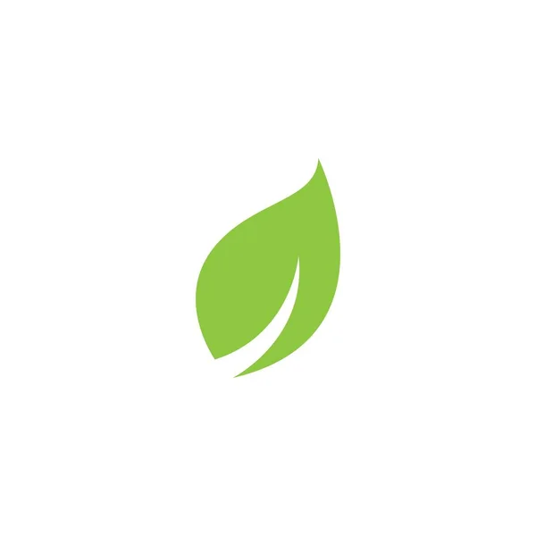 Eco Icona Foglia Verde Vettoriale Illustrazione — Vettoriale Stock