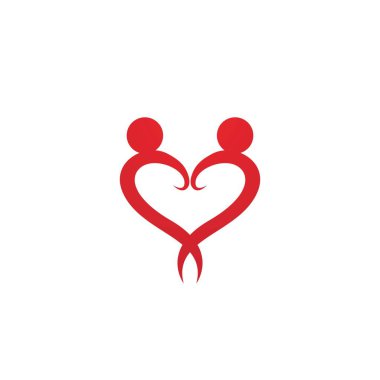 İnsan karakteri logosu çizim vektörü tasarımı