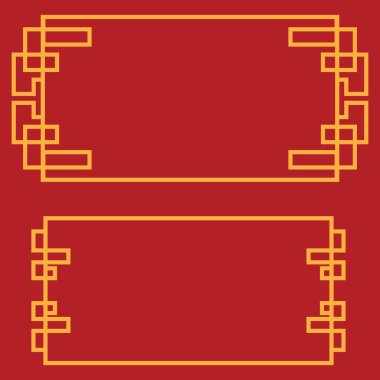 Çin sınır vektörü illüstrasyon tasarım şablonu