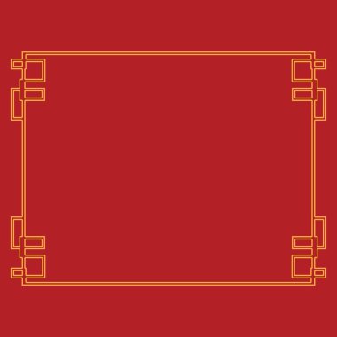 Çin sınır vektörü illüstrasyon tasarım şablonu