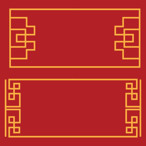 Китайский векторный шаблон
