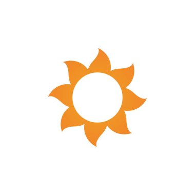 Güneş Vektörü illüstrasyon Simgesi Logo Şablonu tasarımı