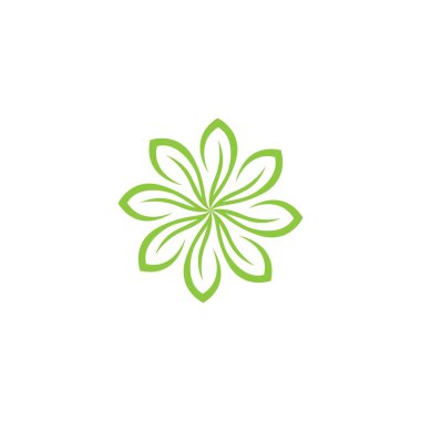 Yeşil ağaç yaprağı ekoloji doğa elementi vektörü logoları