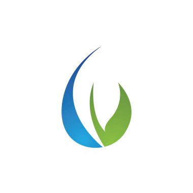 su damlası ve yaprak logosu 