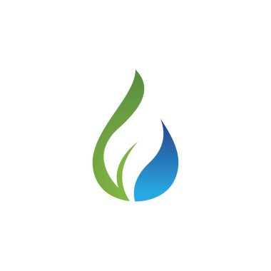 su damlası ve yaprak logosu 