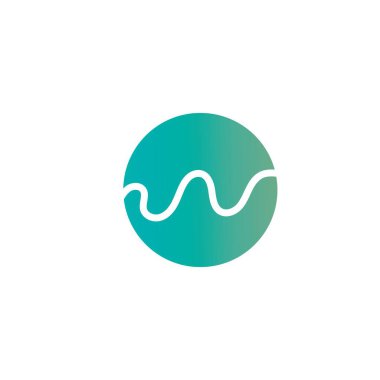 Ses dalgaları vektör çizim şablonu