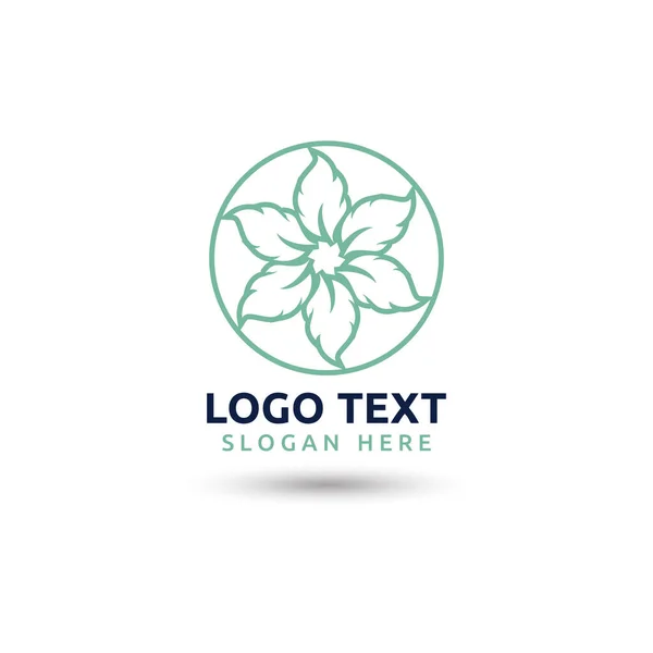 Feuille Logo Écologie Nature Élément Vecteur — Image vectorielle