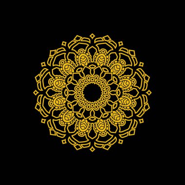 Mandala arkaplan vektör şablonu