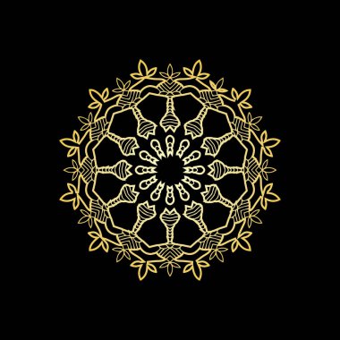 Mandala arkaplan vektör şablonu