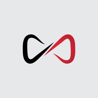 Sonsuzluk Tasarımı Vektör Simgesi Logo şablonu tasarımı