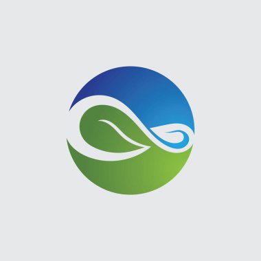 Sonsuzluk Yaprağı Vektör Simgesi Logo şablonu tasarımı