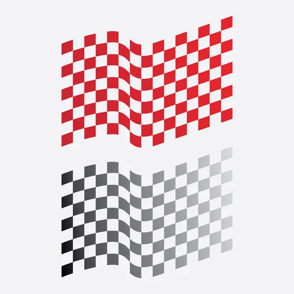 Icono Bandera Raza Diseño Simple Ilustración Vector — Vector de stock
