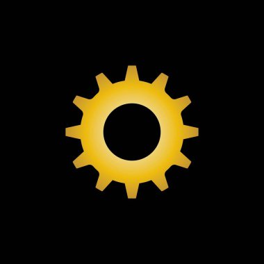 Gear Logo Şablonu vektör resmetme deseni