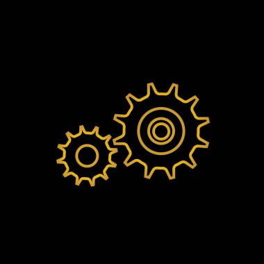 Gear Logo Şablonu vektör resmetme deseni