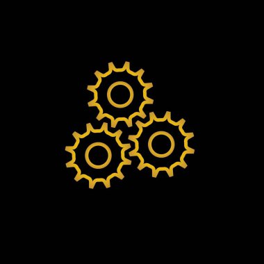 Gear Logo Şablonu vektör resmetme deseni