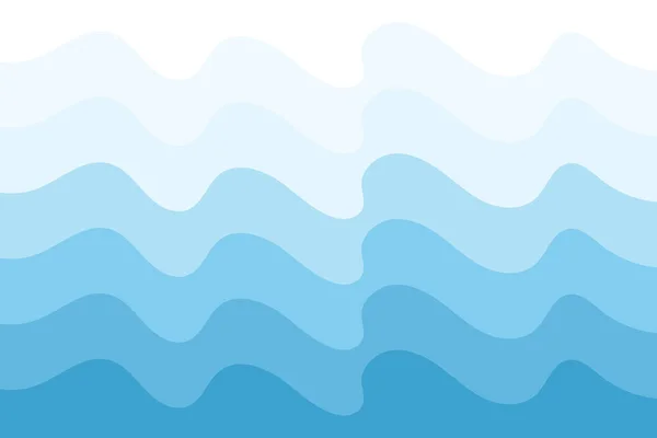 Abstrakt Wasser Welle Vektor Illustration Design Hintergrund — Stockvektor