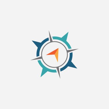 Pusula Logo Şablonu vektör resimleme tasarımı
