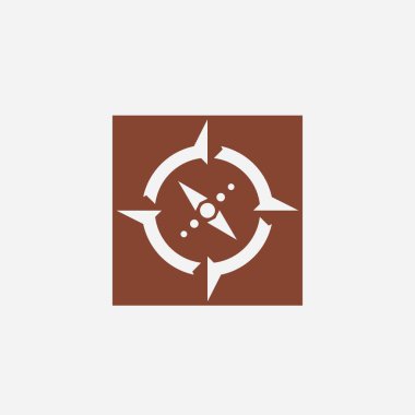 Pusula Logo Şablonu vektör resimleme tasarımı