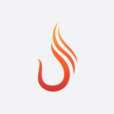 Ateş vektörü çizim şablonunu ateşle