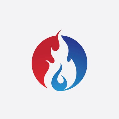 Ateş vektörü çizim şablonunu ateşle