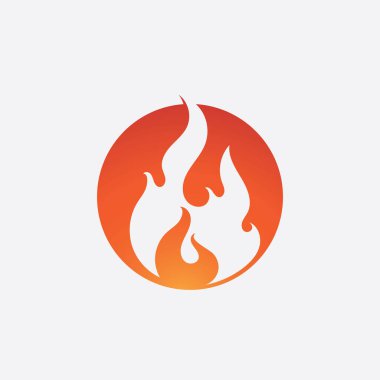 Ateş vektörü çizim şablonunu ateşle