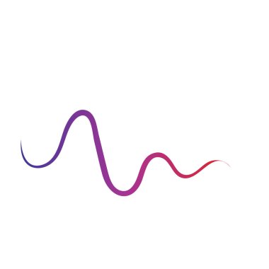 Ses dalgaları vektör çizim şablonu