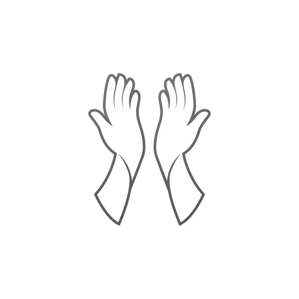 Handverzorgingslogo Symbool Vector — Stockvector