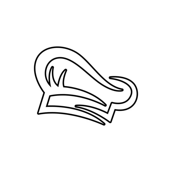 Chapéu Chef Logotipo Modelo Vetor Ilustração —  Vetores de Stock