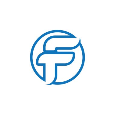 F Harfi vektör resimleme tasarımı