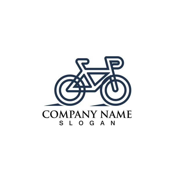 Bicycle Bike Icon Vector Cycling Concept Sign Bicycle — Stock Vector