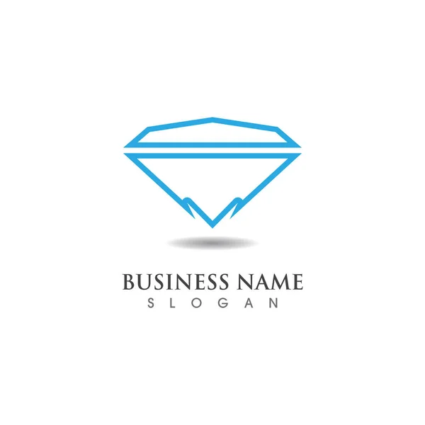 Diamond Logo Template Vector Icon Illustration Design — Stock Vector