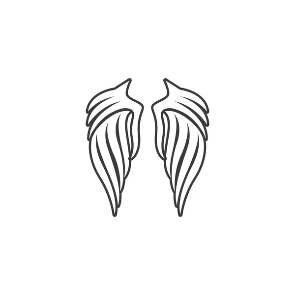 Logo Aile Modèle Vectoriel Illustration Design — Image vectorielle