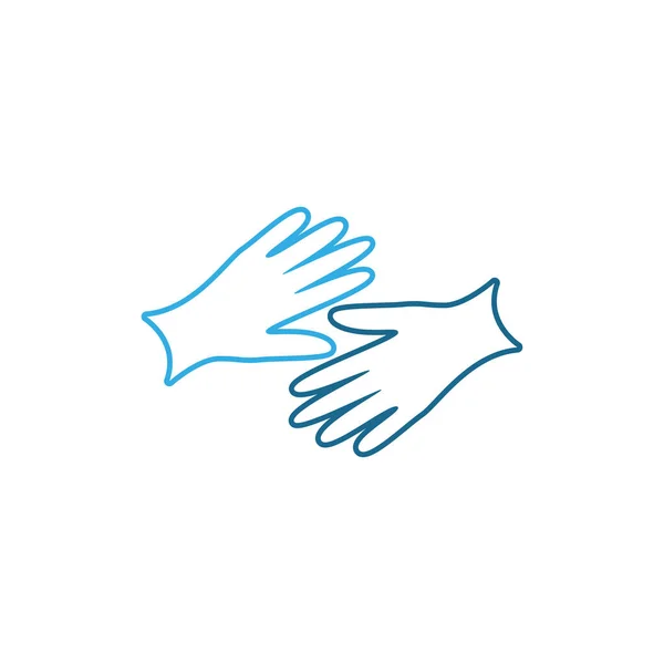 Handverzorgingslogo Symbool Vector — Stockvector