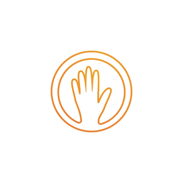 Logo Entretien Des Mains Vecteur Symbole — Image vectorielle