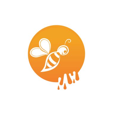 Arı Logo Şablonu vektör resmetme deseni