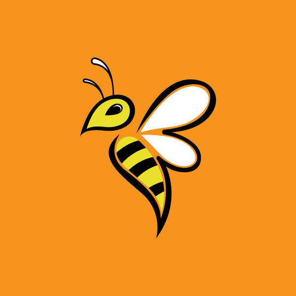 Bee Logo Template vector icon illustration desig