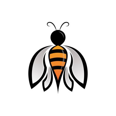 Arı Logo Şablonu vektör resmetme deseni