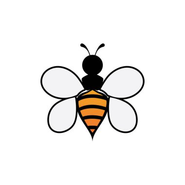 Arı Logo Şablonu vektör resmetme deseni