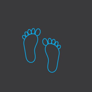 foot Logo Şablonu vektör illüstrasyon tasarımı